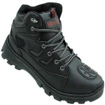 Bota Wonder Adventure Cano Médio Motoqueiro - Preto