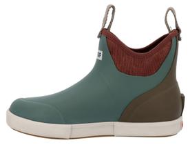 Bota Xtratuf Ankle Deck feminina de 6 polegadas, vintage, verde sálvia