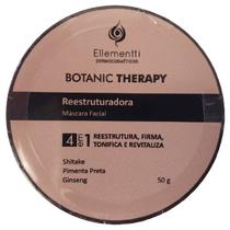 Botanic Therapy Reestruturador Mascara Facial, Ellementti, Firma Tonifica Revitaliza Reestrutura 50G