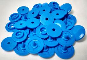 Botão 12 ritas azul céu 50 unidades