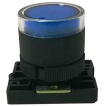 Botão à Impulsão Luminoso Azul - SPRL4 - STECK