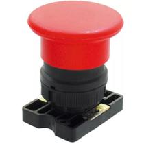 Botão à Impulsão Tipo Soco Vermelho 60mm - SLPFN1M6 - STECK