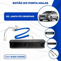 Botão Abertura Porta Malas Tampa Tras IX35 Santa Fé Sportage Botão Abertura Porta Malas Tampa Tras IX35 Santa Fé Sportage