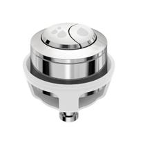 Botão Acionador Superior Em Abs Dual Flush Universal Cromado Censi - 9564 Botão Acionador Superior Em Abs Dual Flush Universal Cromado Censi - 9564