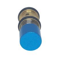 Botão Anodizado Seringa Tríplice Azul Modelo Novo Dabi