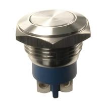 Botão Antivandalismo 16mm Aço Inox 1NA Momentâneo Plano AV16FA Botão Antivandalismo 16mm Aço Inox 1NA Momentâneo Plano AV16FA