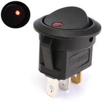 Botão Auxiliar Interruptor Led On Off 12v 3 Terminais