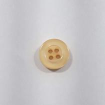 Botão Bege 10mm 4 Furos Plástico ABS Semi Brilho 50Un 100Un 200Un confecção vestidos artesanato casacos Botões 44399V