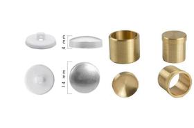 Botão Bombê Branco 144 unidades + Matriz 14 Mm Cardenas JC 201437