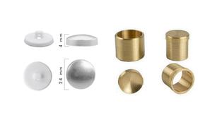 Botão Bombê Branco 144 Unidades + Matriz 24 Mm Cardenas