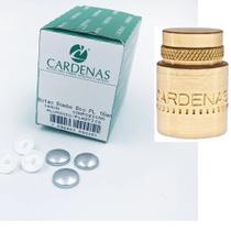 Botão Bombê Branco 16 Mm Caixa Com 144 Unidades + Matriz Cardenas