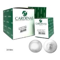 Botão Bombe P/ Forrar Cardenas Branco Cx 144 Unidades 34 Mm