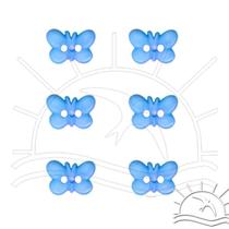 Botão Borboleta 2 Furos - 6 unid