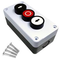 Botão Botoeira Zb2-Be101 3 Botões 2 Setas+ Botão Vermelho