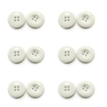 Botão Branco 20mm 4 furos 100 Unidades Para Costura N32 Artesanato Botão Branco 20mm 4 furos 100 Unidades Para Costura N32 Artesanato