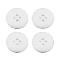 Botão Branco 21mm 4 Furos - 50 Peças Para Roupa Artesanato