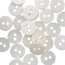 Botão Branco 8mm 2 Furos Plástico Abs Semi Brilho 50Un 100Un 200Un vestidos uniformes casacos blazer Botões 44445V Botão Branco 8mm 2 Furos Plástico Abs Semi Brilho 50Un 100Un 200Un vestidos uniformes casacos blazer Botões 44445V