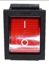 Botao Chave Liga Desliga 4 Polos Vermelha 15a/20a P/maquinas