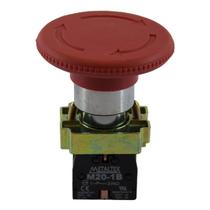 Botão Cogumelo Com Trava Vermelho 1NF Metaltex Botão Cogumelo Com Trava Vermelho 1NF Metaltex