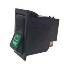 Botão Comando Interruptor Farol Neblina 1 Estágio Verde 12V - NOVO Botão Comando Interruptor Farol Neblina 1 Estágio Verde 12V - NOVO