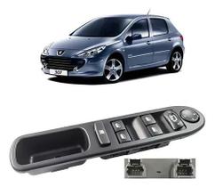 Botão Comando Vidro Elétrico Para Peugeot 307 2000 a 2012 Botão Comando Vidro Elétrico Para Peugeot 307 2000 a 2012