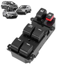 Botão Comando Vidro Porta Dianteira Esquerda Motorista City Crv Fit 2007 2008 2009 2010 2011 2012 2013 2014