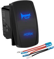 Botão Completo Liga/desliga Interruptor Buzina c/ Led para Linha Náutica, Carro ou Caminhão