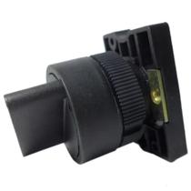 Botão Comutador Manopla Curta Preto 0-1 Retorno - SLMB8D2 - STECK Botão Comutador Manopla Curta Preto 0-1 Retorno - SLMB8D2 - STECK