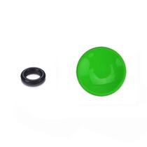 Botão côncavo para disparador de câmera (com borracha de fixação) - VERDE Botão côncavo para disparador de câmera (com borracha de fixação) - VERDE