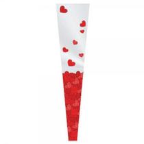 Botao Cone Cuore VERM. Perolizado 12X3X50 PCT.C/100