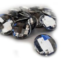 Botão Cristal Strass 20mm Capitonê Para Estofado Pct 50 Un