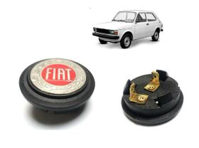 Botão Da Buzina C/ Logo Da Fiat De Inox Em Relevo FIAT 147