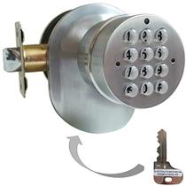 Botão da porta eletrônica SoHoMiLL com chave mecânica de backup (trava de trava de mola Não Deadbolt Não conectado por telefone), teclado frontal único YL 99 B