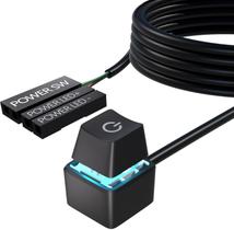 Botão de alimentação para PC Oddtone, cabo externo de 1,65 m, interruptor LED Botão de alimentação para PC Oddtone, cabo externo de 1,65 m, interruptor LED