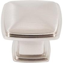 Botão de armário Stone Harbor Sherwood Satin Nickel 3,2 cm