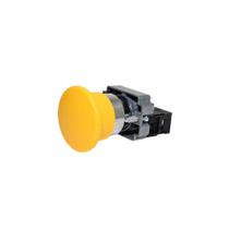 Botão de Comando Cabeçote Cogumelo 40mm Amarelo IP40 1NA