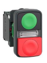 Botao de comando duplo c/ sin 24vac/dc