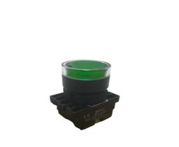 BOTÃO DE COMANDO PLASTICO - FURO Ø 22,5mm - LAY5-EW336 - ILUMINADO - VERDE