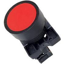 Botão de Comando Pulsador Sem Trava Vermelho Impulso 1nf Pulso 22mm Ea42