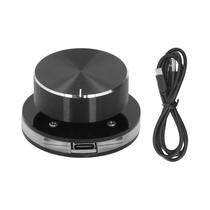 Botão De Controle De Volume USB Ajustável Com Rotação De 360 Graus, Controlador De Mídia Externo