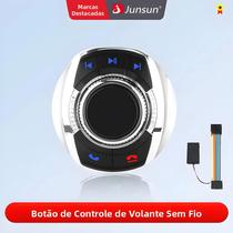 Botão De Controle Sem Fio Bluetooth Universal Para Volante De Autorádio Android, 8 Teclas Em Forma