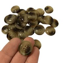 Botão de Costura Tartaruga 4 Furos 21.5mm 34L - 200 peças Botão de Costura Tartaruga 4 Furos 21.5mm 34L - 200 peças