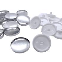 Botão De Forrar Prata 18mm ou 20mm - 50 Peças Botão De Forrar Prata 18mm ou 20mm - 50 Peças