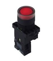 Botão de impulso Iluminado plástico EW3461 220Vca 1NF