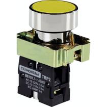 Botão de Impulso Tramontina TRP2-BA51 1NA Amarelo com Base de Metal