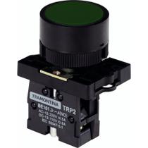 Botão de Impulso Tramontina TRP2-EA31 1NA Verde com Base de Plástico