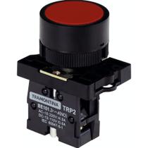 Botão de Impulso Tramontina TRP2-EA41 1NA Vermelho com Base de Plástico