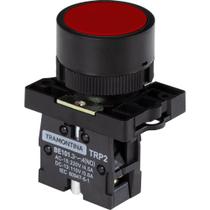 Botão de Impulso Tramontina TRP2-EA41 1NA Vermelho com Base de Plástico
