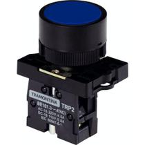 Botão De Impulso Tramontina Trp2-ea61 1na Azul Com Base De Plástico Tramontina
