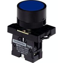 Botão de Impulso Tramontina TRP2-EA61 1NA Azul com Base de Plástico